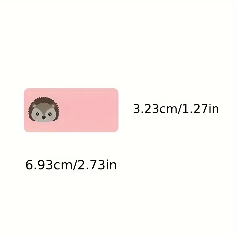 50PCS Cartoon Cute Animal Name Sticker Rabbit Bear Penguin Monkey Tiger Squirrel Diverse Name Tags DIY Books Laptop