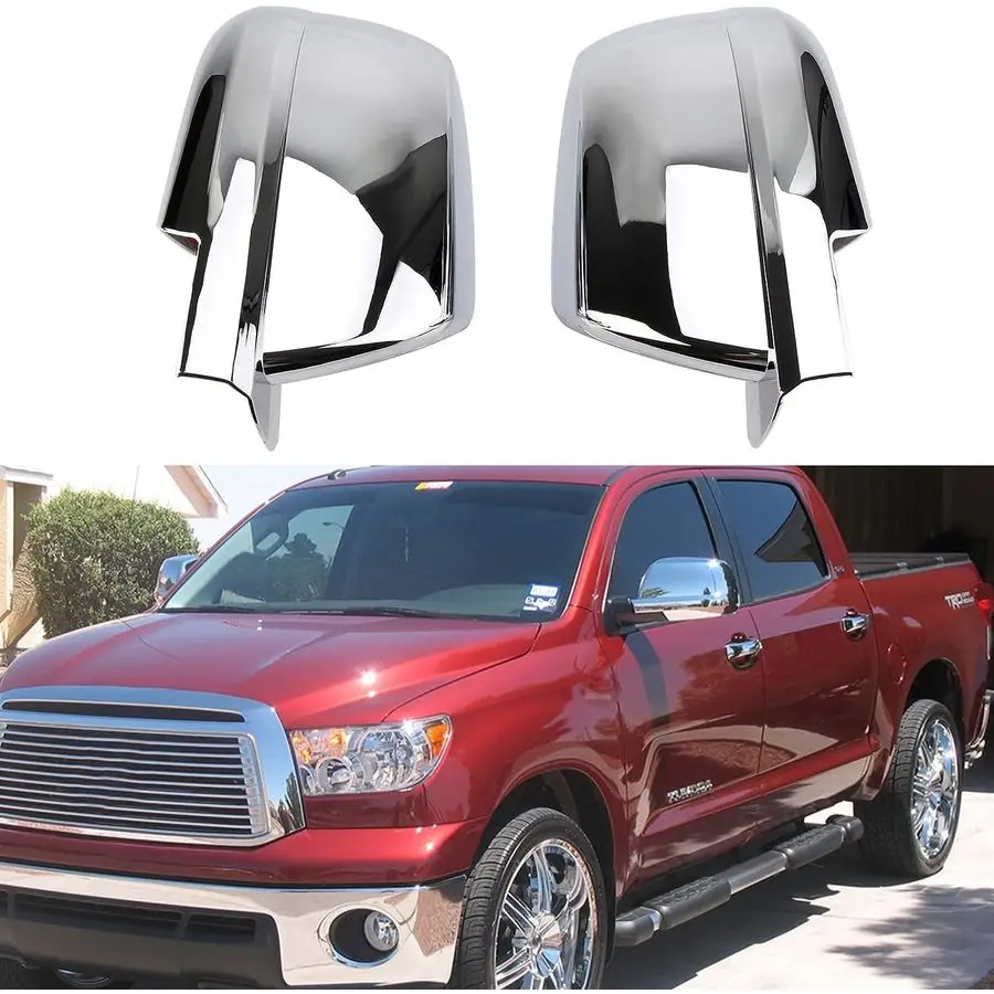 

Chrome Plated Mirror Covers Trims for 20072021 Toyota Tundra for 20072020 Toyota Sequoia Side View Full Mirror Back Caps