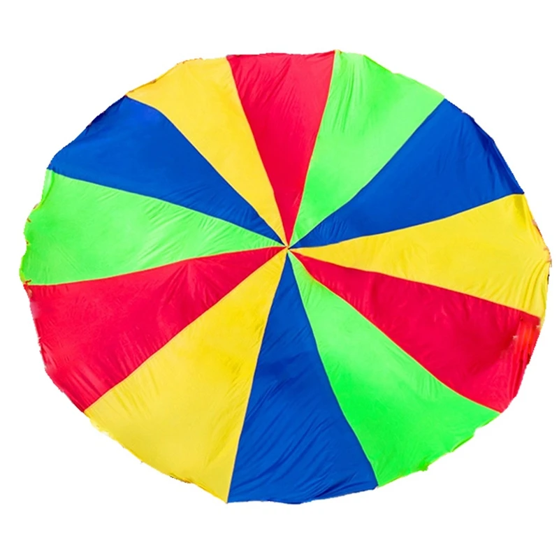 Kids Parachute Game, Rainbow Cloth Game Colorful Party Mat With Handles, Kids Outdoor Game Blanket