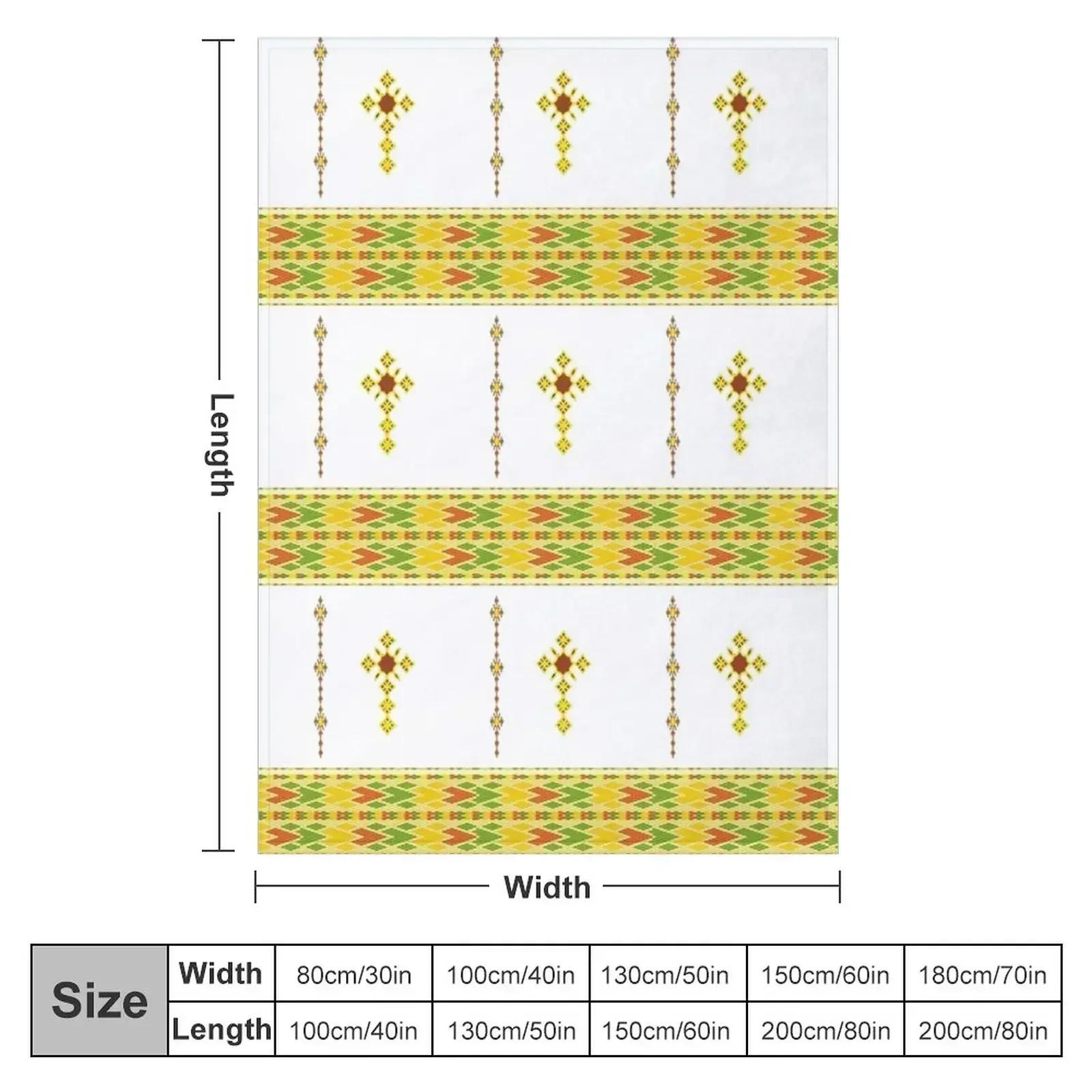 Ethiopian Habesha tibeb telet Throw Blanket Large sofa bed Soft Sofa Blankets