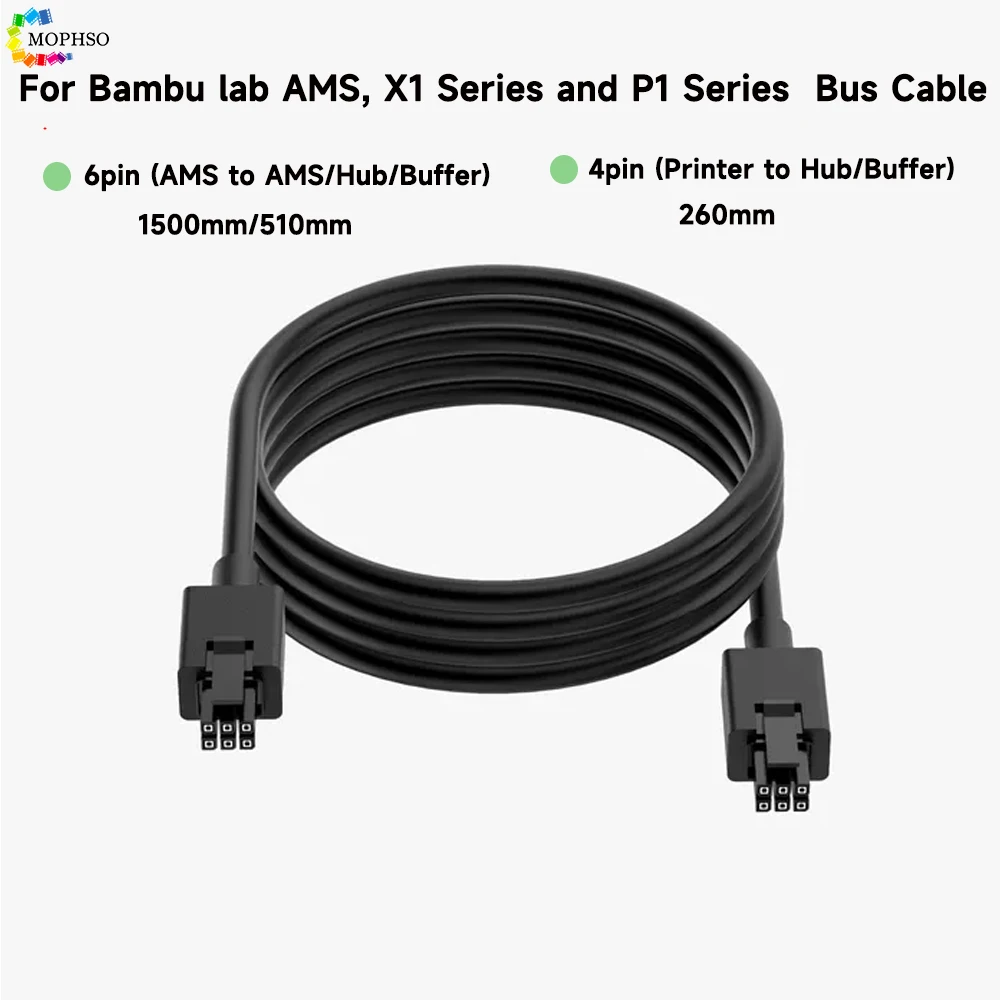 For Bambu Bus Cable For Bambu labs AMS X1 Series and P1 Series AMS to AMS/Hub/Buffer AMS Cable for Bambu lab P1s P1P X1 X1C