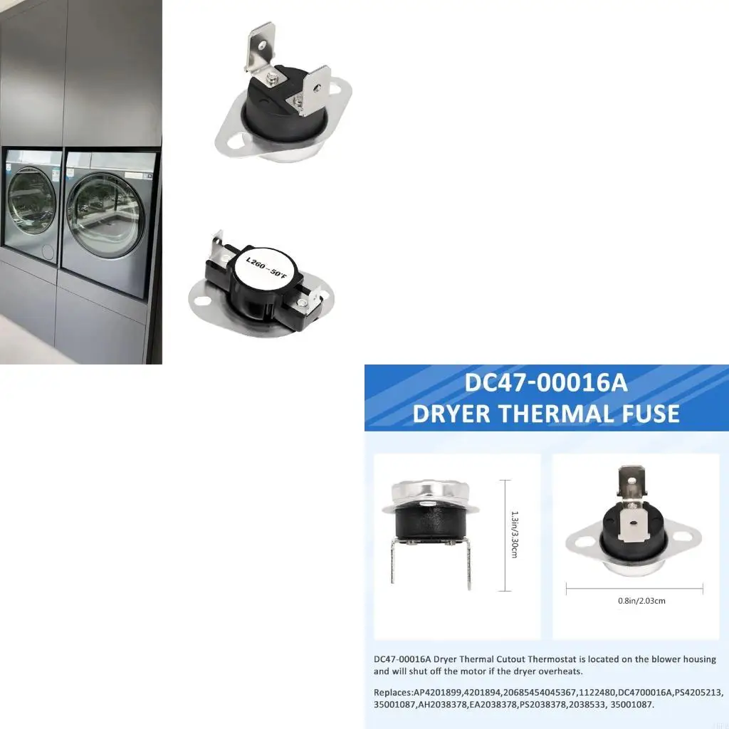J6PE Precisions Dryer Thermostat for Dryers Ensures Precise Temperature Control Prevents Overheating and Saves Energy
