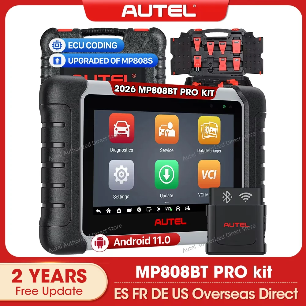 

Комплект Autel MaxiPRO MP808BT PRO Диагностический сканер Автомобильный онлайн-инструмент для кодирования ЭБУ, активный тест, 38+ пользователей, бесплатное обновление на 2 года