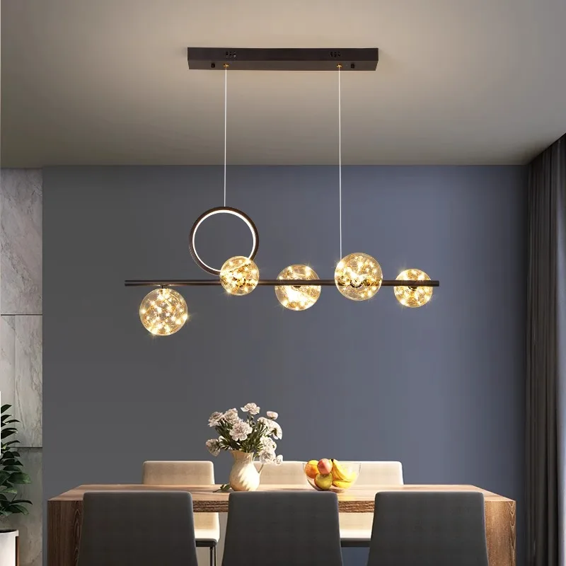 Modern LED Chandeliers para Home Decor, Luzes penduradas, Sala de estar, Sala de jantar, Iluminação interior