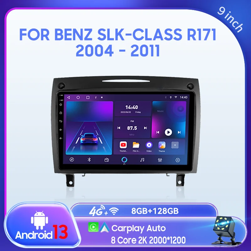 

QSZN For Benz SLK-Class R171 2004-2011 2 din Android 13.0 Car Radio Multimedia Video Player GPS Navigation 4G Carplay Head unit