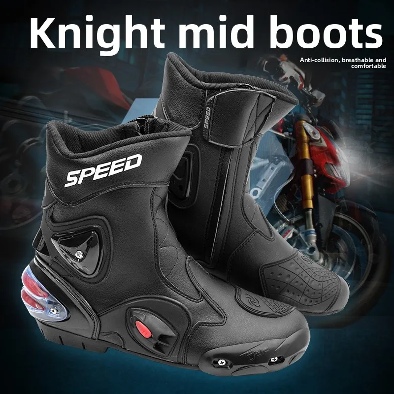 

PRO-BIKER Speed motorcycle shoes racing boots off-road boots competition shoes off-road knight boots A004 racing shoes