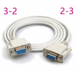 DB9 Serial Female to Female Rs232 rs-232 Com 2-3/3-2 Cross Wire cable 1.5M(5FT)