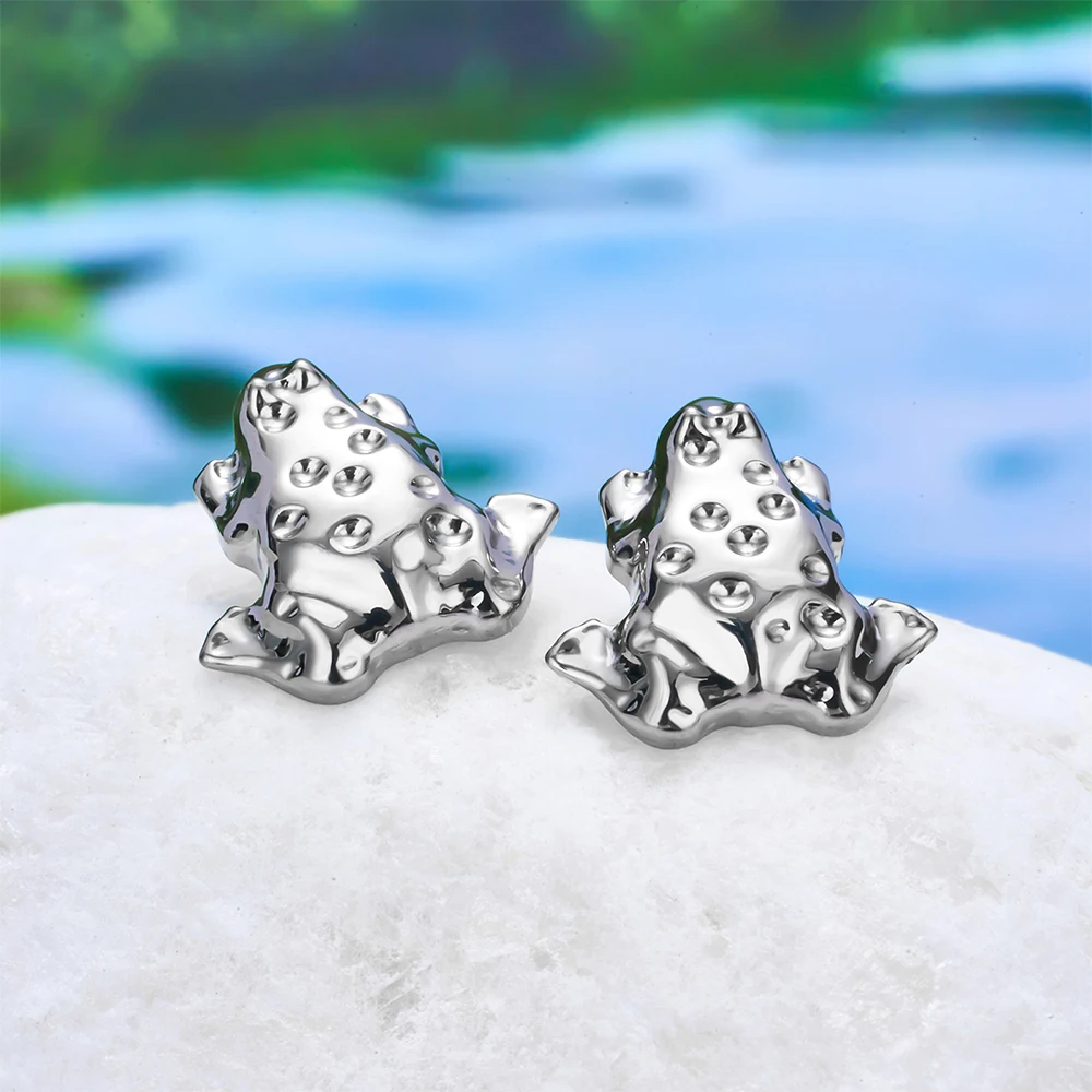 ASTM F136 Titanium frog Birds sword EAR Studs PIERC Double Round CZ Paved Top Labret Tragus Lip Earrings Stud Piercing Jewelry