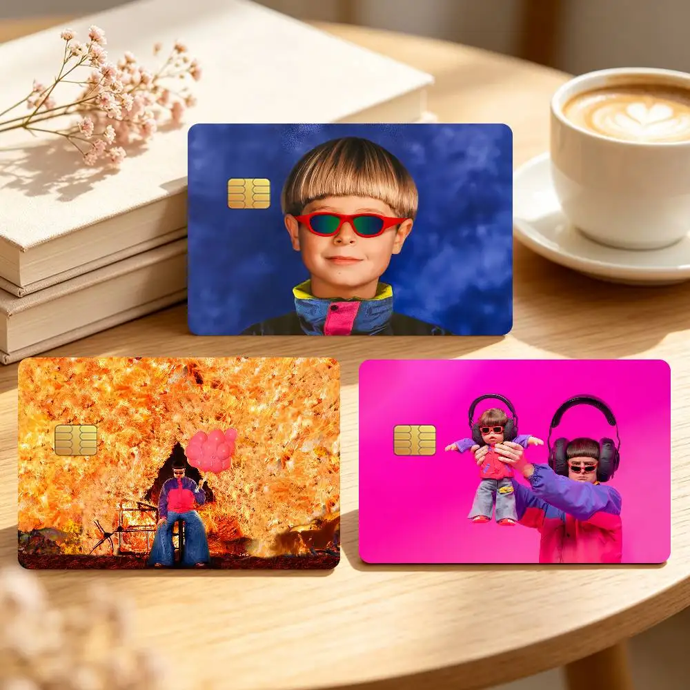 Singer O-Oliver Tree Music Credit Card Skin Stickers For Bank Bus Metro Cards Waterproof Anti-Scratch Gift 4PCS