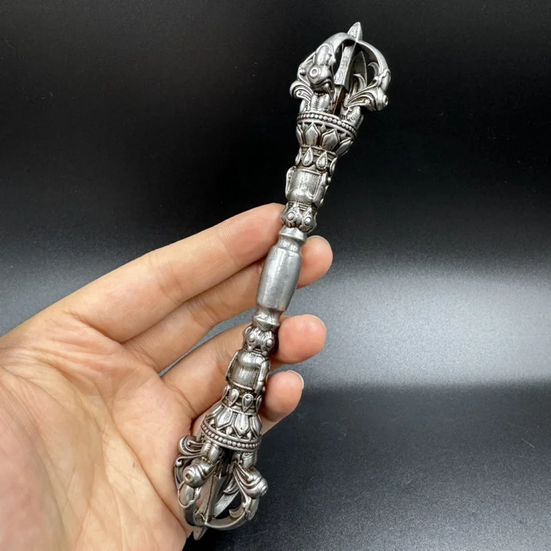 Tibetan-style iron five-pronged ornament gift collection vajra handpiece