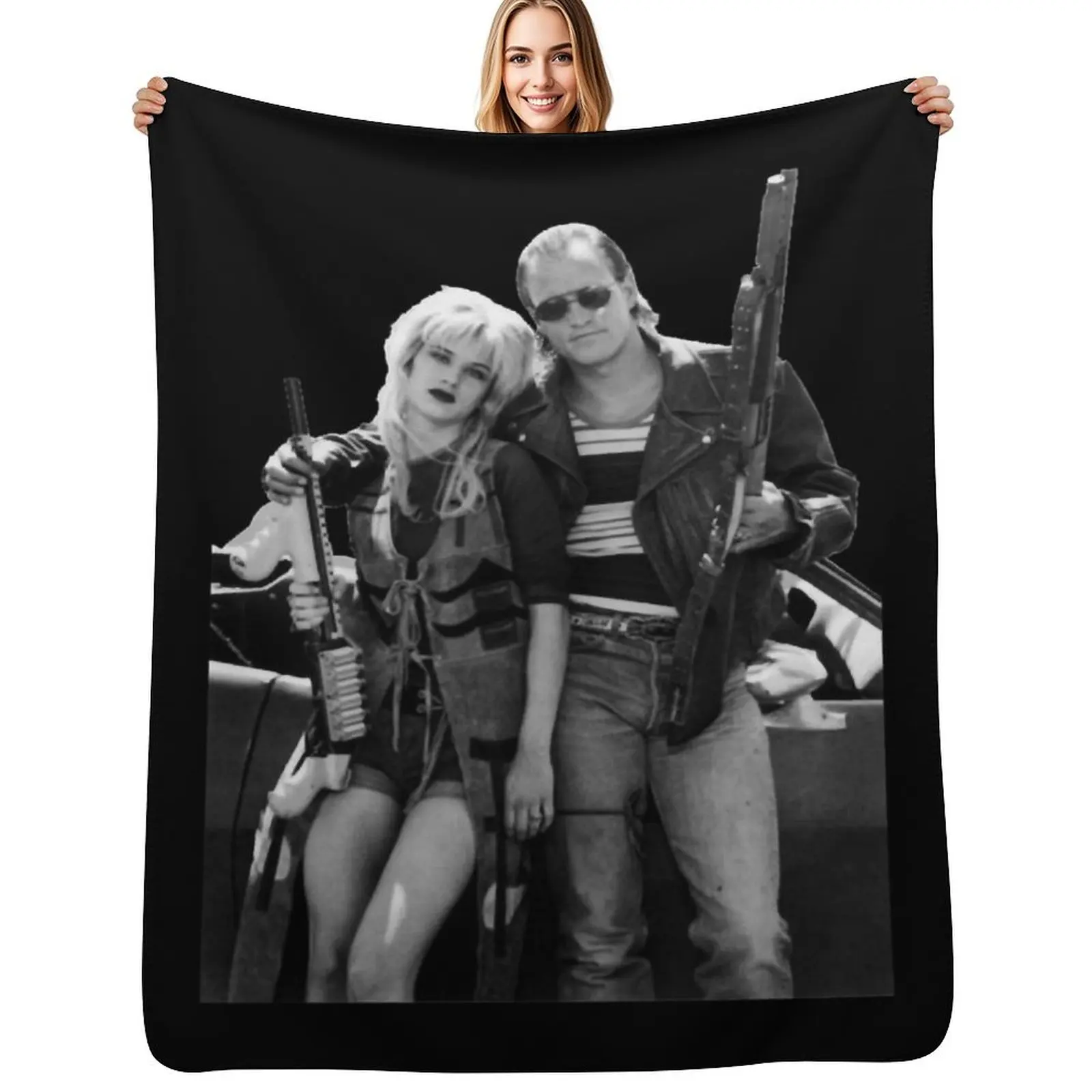 Natural Born Killers Mallory Megan Fox Classic Throw Blanket Furrys Fashion Sofas Plush Luxury Brand Hair Hairy Blankets
