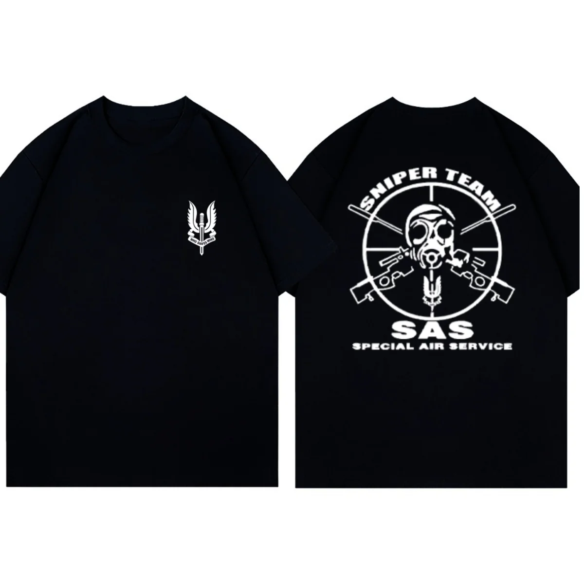 

Новая футболка SAS British Boat Force Special Operations Team Emblem из чистого хлопка с короткими рукавами и круглым вырезом с короткими рукавами