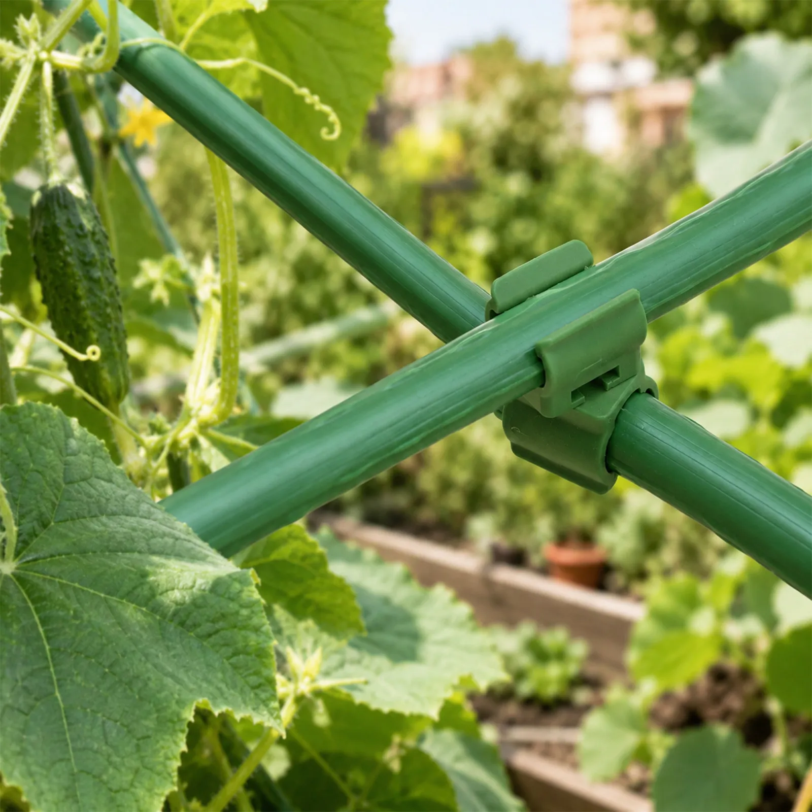 50Pcs Plastic Plant Trellis Connectors Durable Gardening Stake Clips Climbing Vine Fixing Brackets Plant Trellis Connector