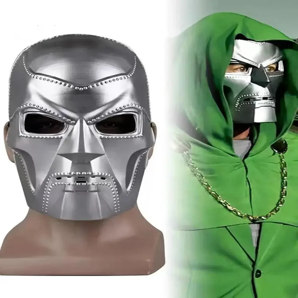 Movie Doctor Doom Cosplay Mask Plastic Adult Mask Anime Role Play Uniform Halloween Carnival Masquerade Mask Props