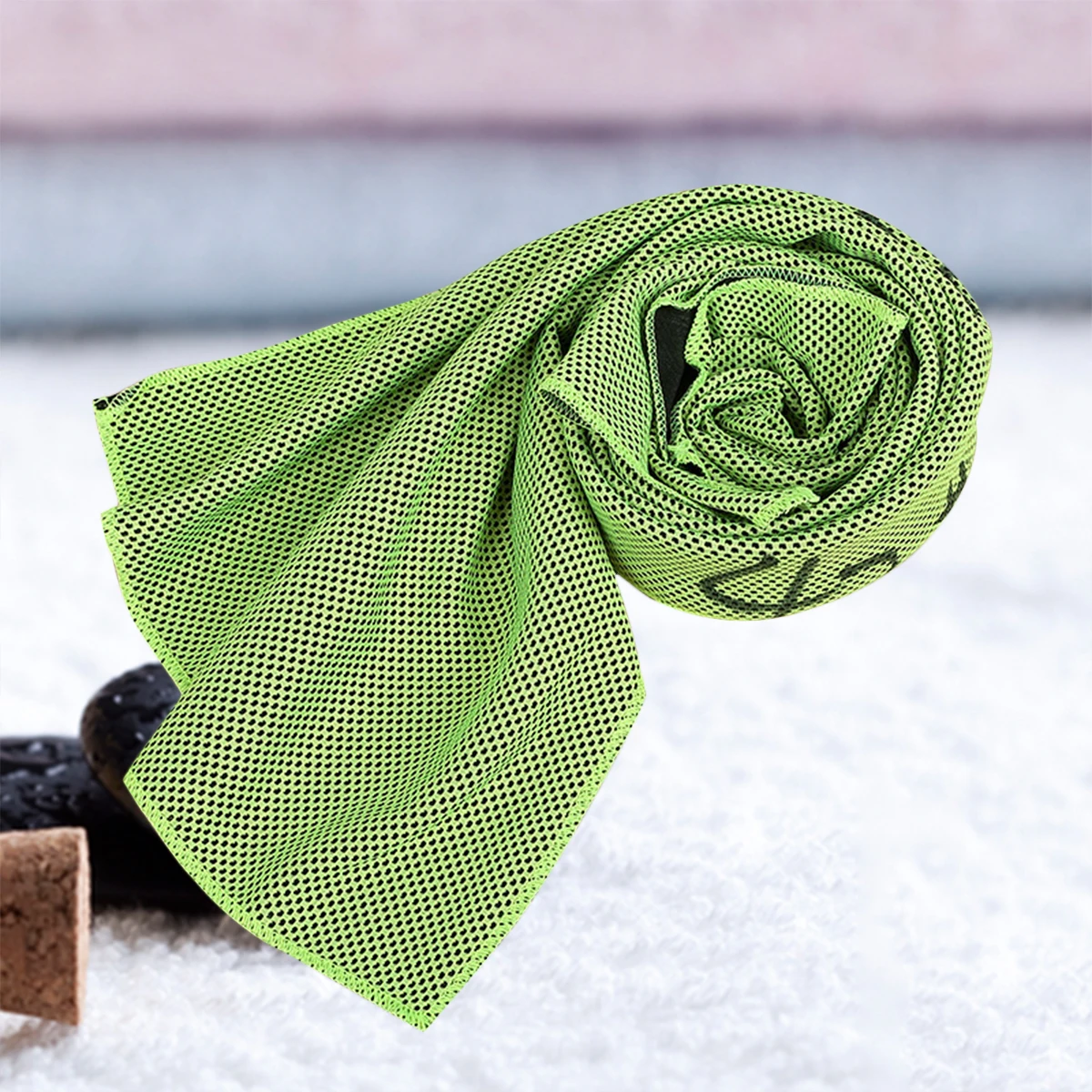 

Cooling Towel Sports Fitness Gym Portable Travel Cold Easy Clean Hot Flashes Relief Quick Dry Absorbent Polyester for Outdoor