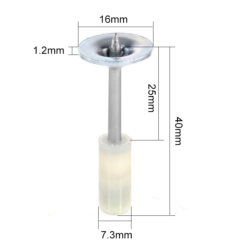 Mini conjunto de ferramentas de rebite pistola prego aço renovação instalação rebite fasterner fixo ferramentas com 200pc 25mm redondo unhas ferramenta elétrica