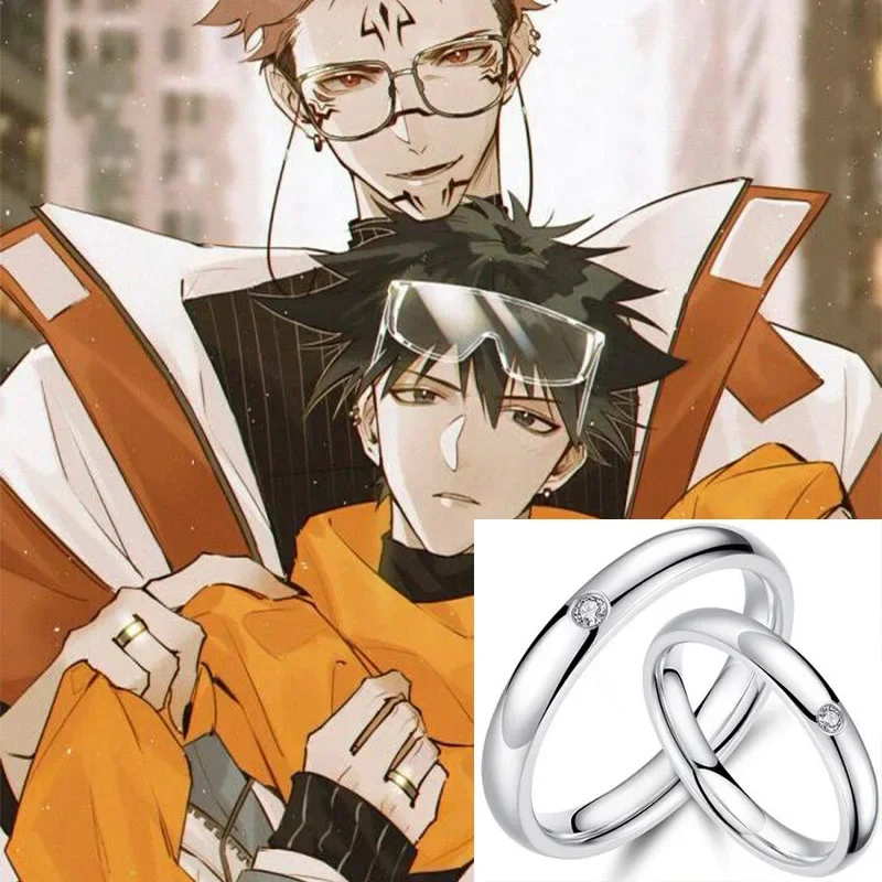 Anime Jujutsu Kaisen Yuta Okkotsu Rika Orimoto ring Cosplay prop Decor Toy Anime Figures Couple Ring Collection Gifts