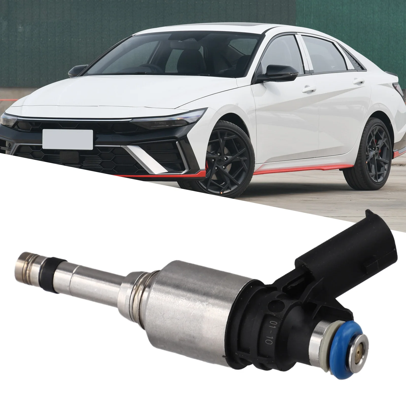 Black Silver Fuel Injector for Hyundai For Sonata For Kia 2015 2023 Quick Install Wear Resistant Non Deformation