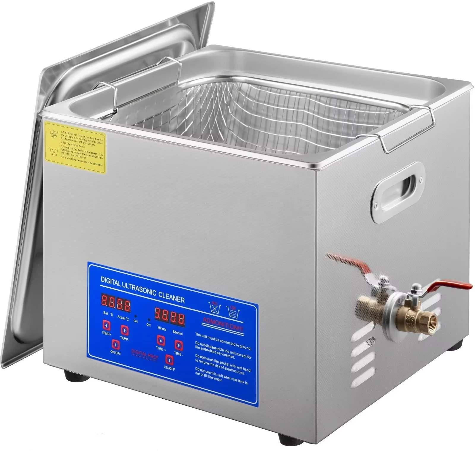 

15L Ultrasonic Cleaner with Digital Timer&Heater Professional Ultrasonic Cleaner 40kHz Advanced Ultrasonic Cleaner