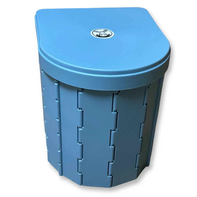 Folding Portable Toilet With Lid Outdoor Camping Car Travel Emergency Mobile Commode Potty