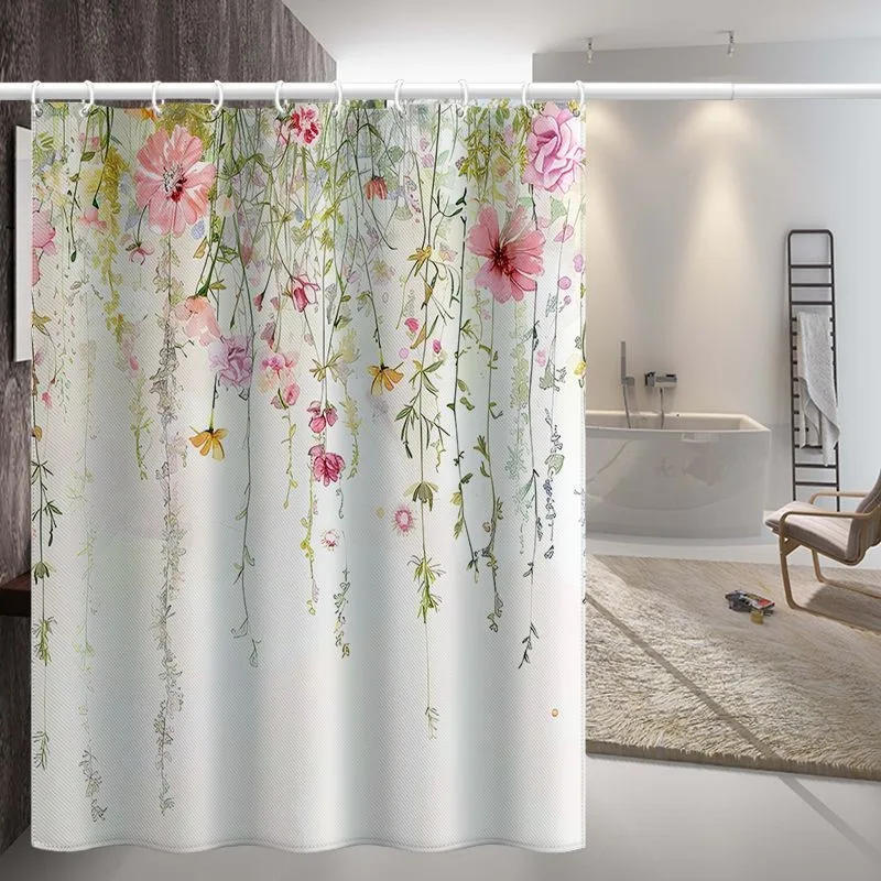 

Polyester Quick Drying Waterproof Mildew Proof Shower Curtain Door Curtain Home Curtain Covering Bedroom Partition Curtain ZI735