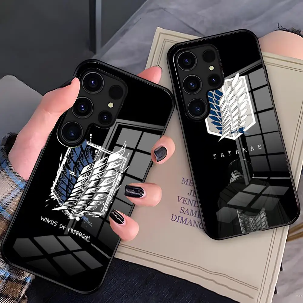 capa-de-telefone-attack-on-titan-para-samsung-a25-a13-a33-5g-a54-a36-a35-a56-a52-a14-capa-de-vidro-a-prova-de-choque