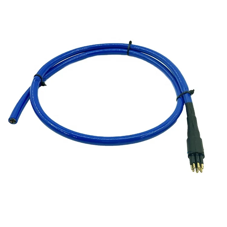 

Subsea 7000m DIL8M DIL8F Inline cable 250V 4 pair 24 AWG, 0.20 mm2 PUR Ethernet underwater connector