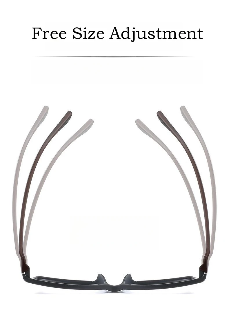 YIMARUILI Ultraleichte, flexible, schraubenlose Design-TR90-Brillen für Damen, Retro-Quadrat, optische Brillenfassung, Herren, 2033 – Detail 8