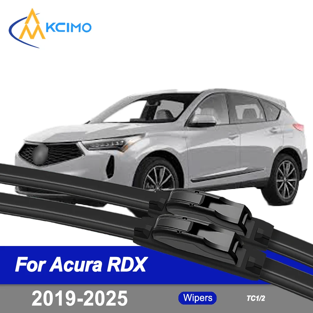 

2PCS Silent All-Weather Wiper Blades for Acura RDX TC1/2 2019-2025 – Exact Fit ​Single Rubber Frameless Windshield Wipers