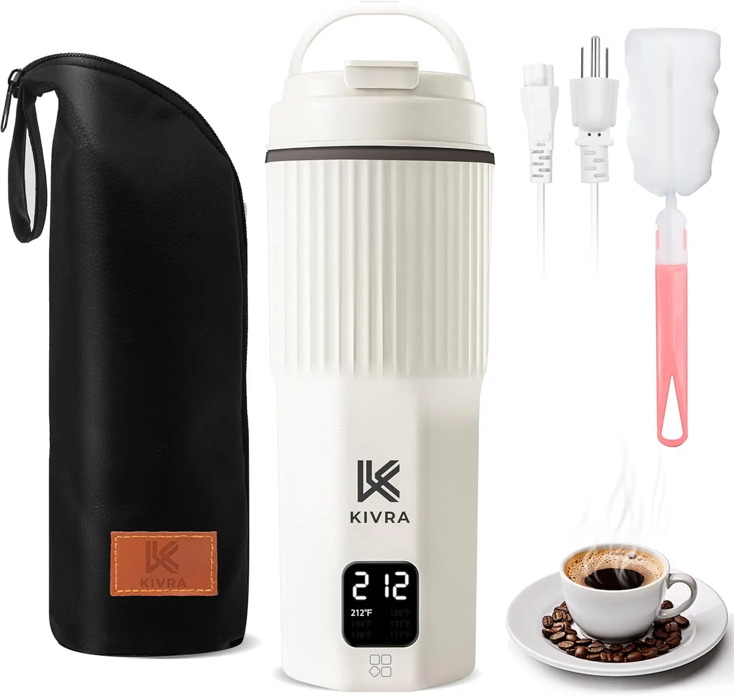 

Портативный дорожный чайник из нержавеющей стали 316, 450 мл, 6 температурных настроек, автоматическое отключение, защита от кипячения, 100-240 В