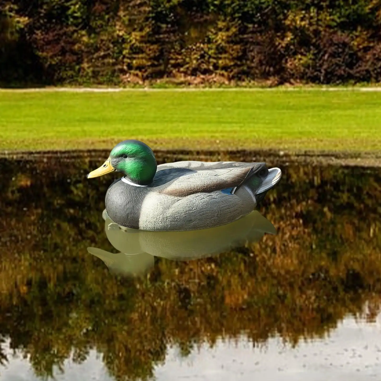 Motion Duck Decoy Realistic Floating Mallard Plastic Wildfowler Model for Hunting and Fishing Use