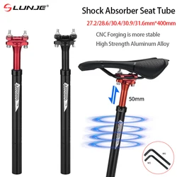 Shock Absorber Seat Post MTB Aluminum Bicycle Road Bike Seatpost 27.2/28.6/30.4/30.9/31.6*400mm Bicycle Seat Tube Ultralight