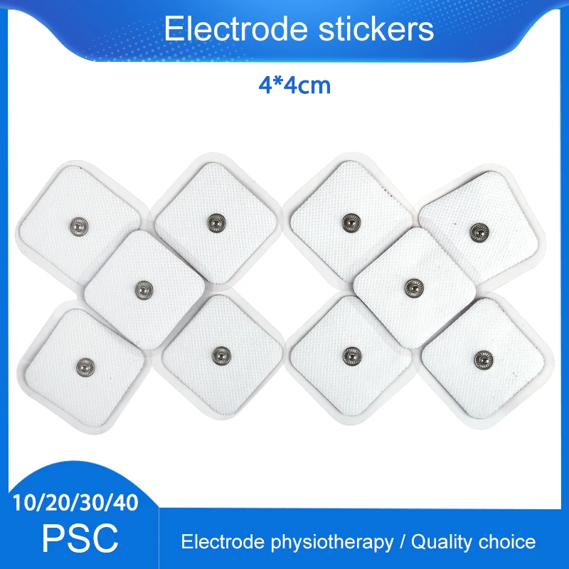 

4*4cmUnits Electrode Replacement Pads Physiotherapy Therapy Machine Pads Slimming Massager Pulse Stimulator Electro Sticker