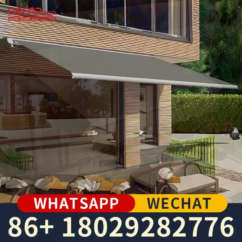 

Моторизованный 6 м уличный электрический козырек от солнца с дистанционным управлением для патио, сада, балкона, водонепроницаемый прочный патио, садовый тент с дистанционным управлением