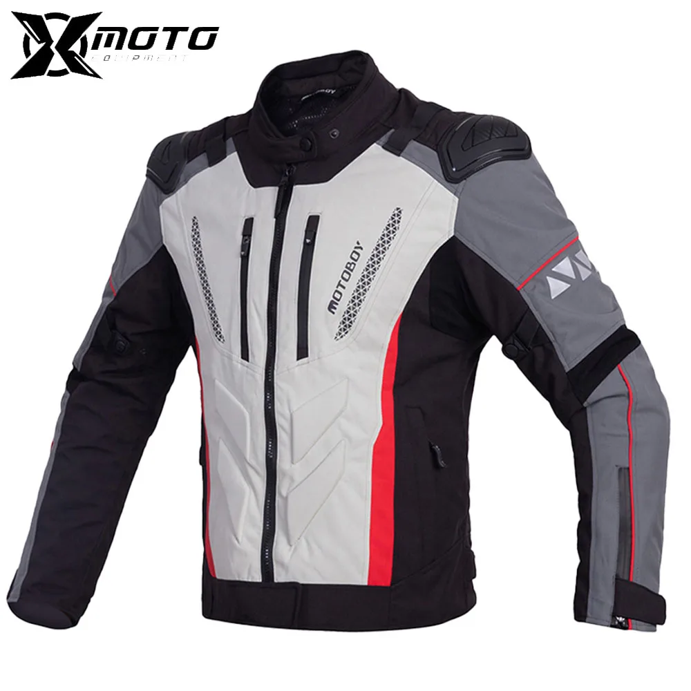 

RACING Motorcycle Jacket Waterproof Motocross Jacket Motorbike Riding Jacket Men Chaqueta Moto Protective Gear