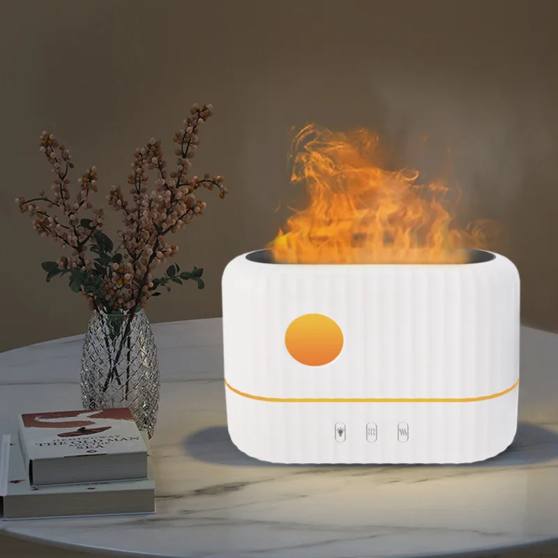 火炎加湿器,アロマテラピー,USB炎,ムードランプ,家庭,オフィス,加湿器,エッセンシャルオイルのディフューザー