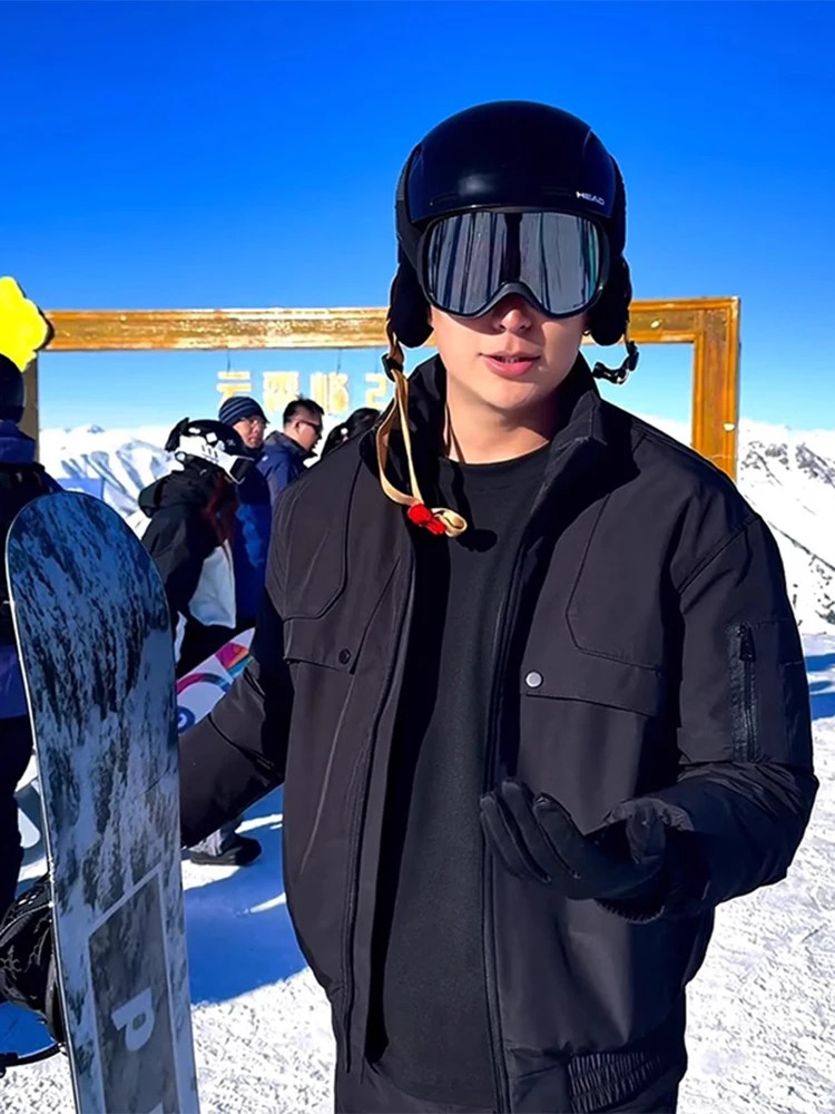 

GTLA Men's ort down Cotton Jaet Pilot Sle Winter Coat Warmth Faux Fur Collar Zipper Closure Casual Outerwear