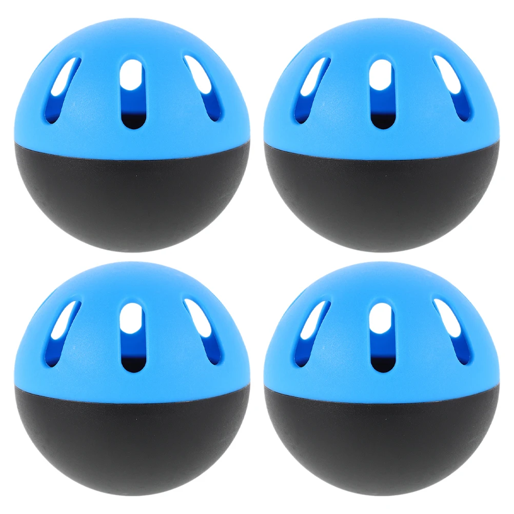 

4 Pcs 74mm Practice Baseball Soft Hollow Balls for Indoor Outdoor Hitting Training Mini Toy Balls Set Skill Improvement