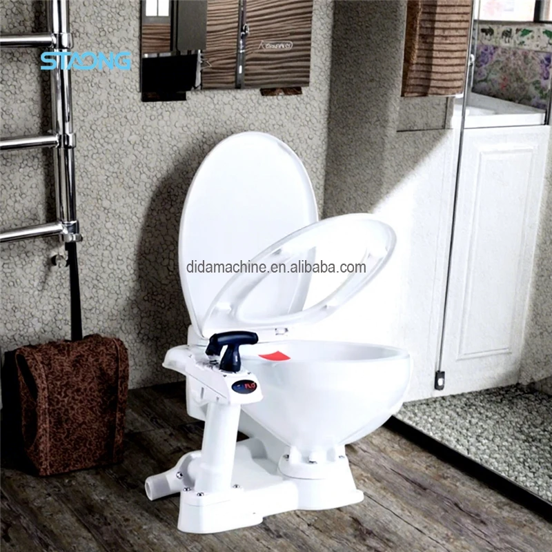 Self-Priming Ceramic Electric Toilet for Yacht RV Sailboat-Marine Accessories Machinery