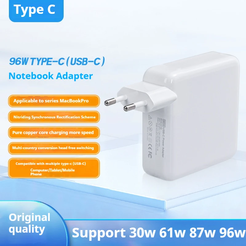 30W 61W 87W 96W USB C PD Charger Power Ac Adapter for MacBook Pro16 15 13 Inch New Air 13 Inch 2020/2019/2018 Works with Type C