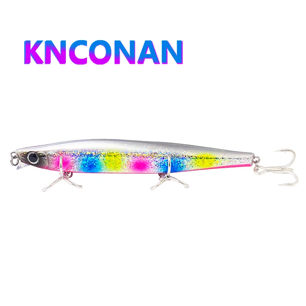 125mm 45g Heavy Sinking Slim Minnow Lure Laser Artificial Hard Bait Saltwater Bass Carp Wobblers Fishing Pesca Jerkbait Swimbait