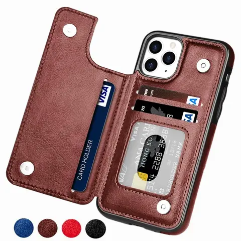 Luxury Leather Wallet Case for iPhone WeFor