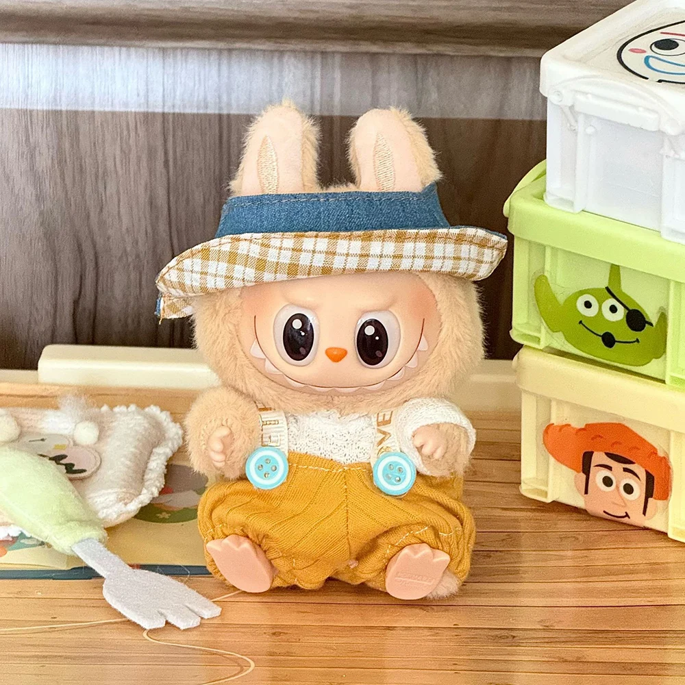 Für 17 cm Labubu-Babykleidung, Outfi-Set, süßes Anziehspielzeug für Labubu-Kleidung, Zubehör