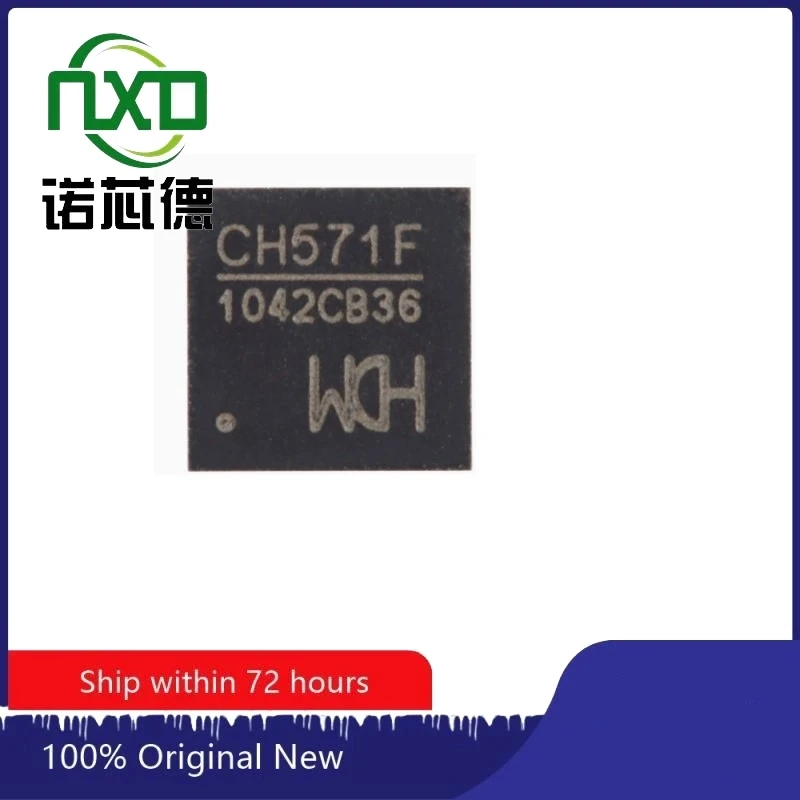 10PCS/LOT CH571F/CH579M/CH573F QFN28 32-bit RISC microcontroller chip integrated with BLE wireless communication