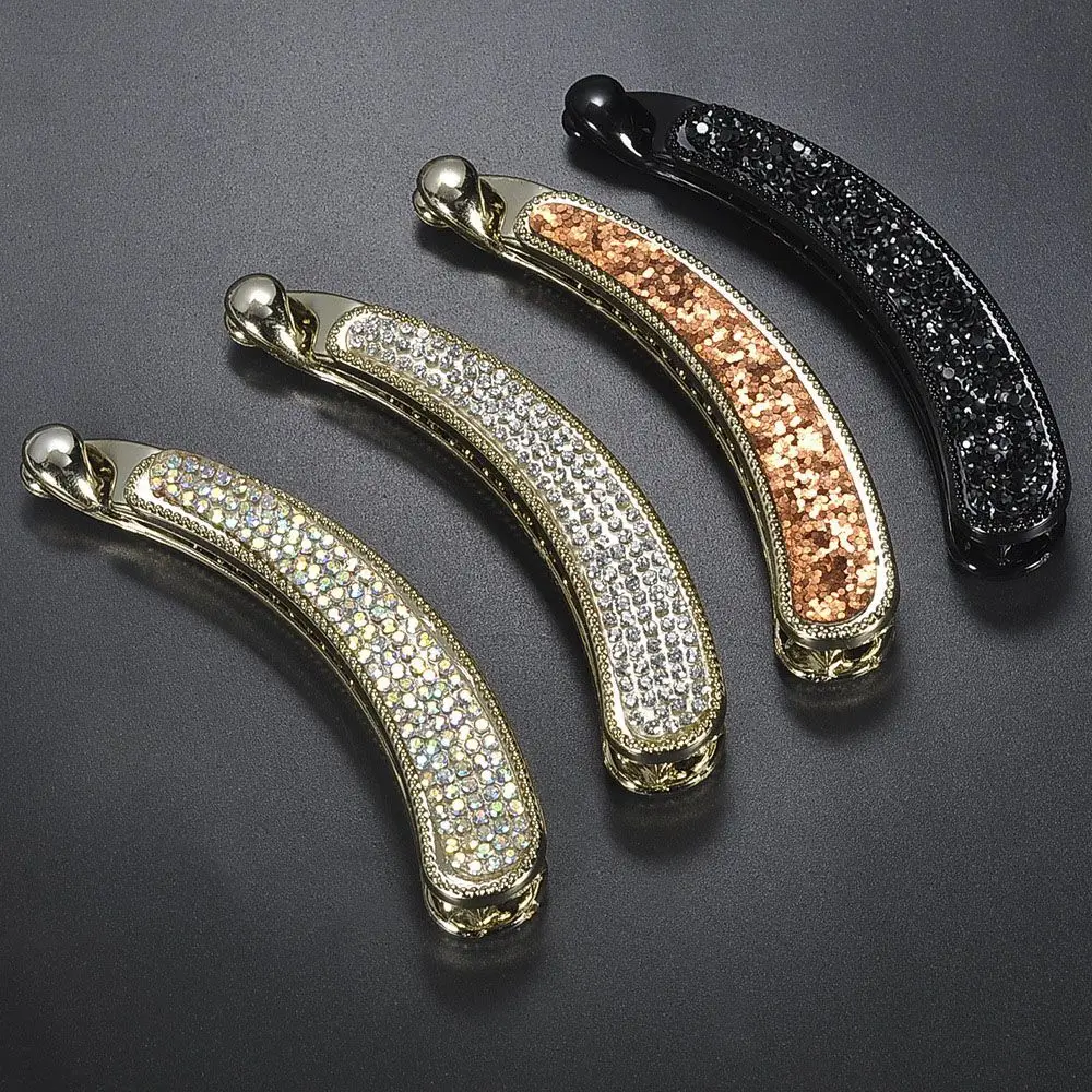 

Fashion Women Headwear Crystal Rhinestone Girls Classic Barrette Hair Accessories Hairpin Hair Clip Claw
