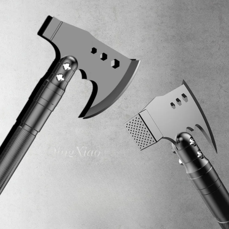 Aluminum Foldable Multi Function Axe Hammer Set Portable Outdoor Safety Tool Kit For Car Camping Mountain Emergency Field Work