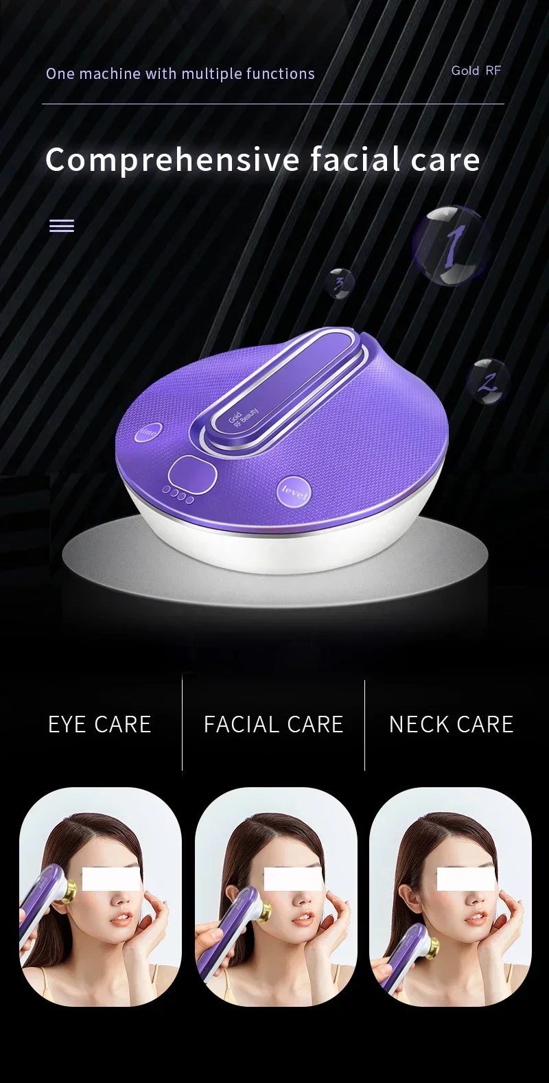 exquisite craftsmanship 2023 The latest handheld facial beaut instrument portable wrinkle micro current home beaut instrument
