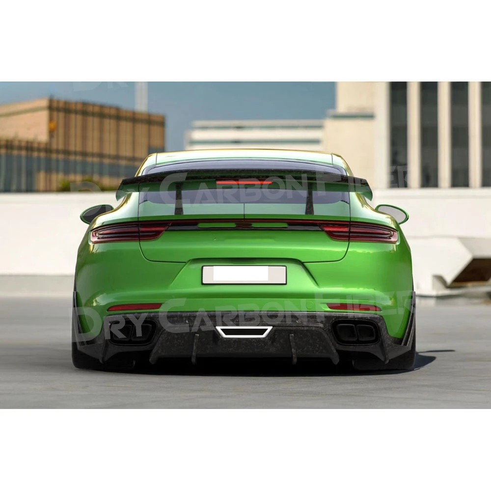 

Dry Carbon Fiber Rear Trunk Spoiler Wings For Porsche Panamera 971 2017-2019 Forged Carbon Spoiler Car Styling