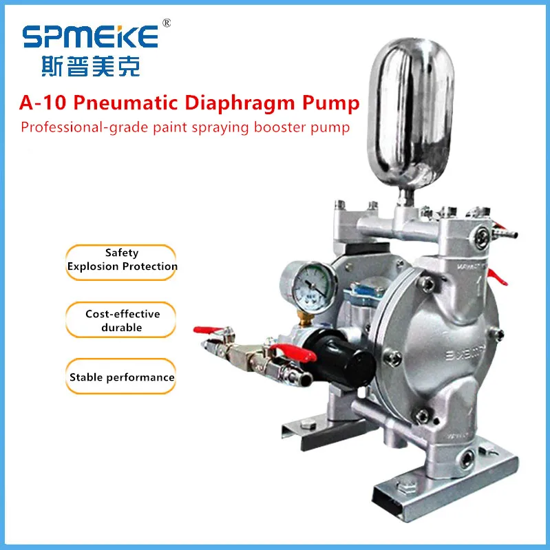 

Пневматический насос с двойной диафрагмой, насос для краски, насос A-10 с воздушным питанием 3/8 дюйма, смешивание небольших красок для распыления краски