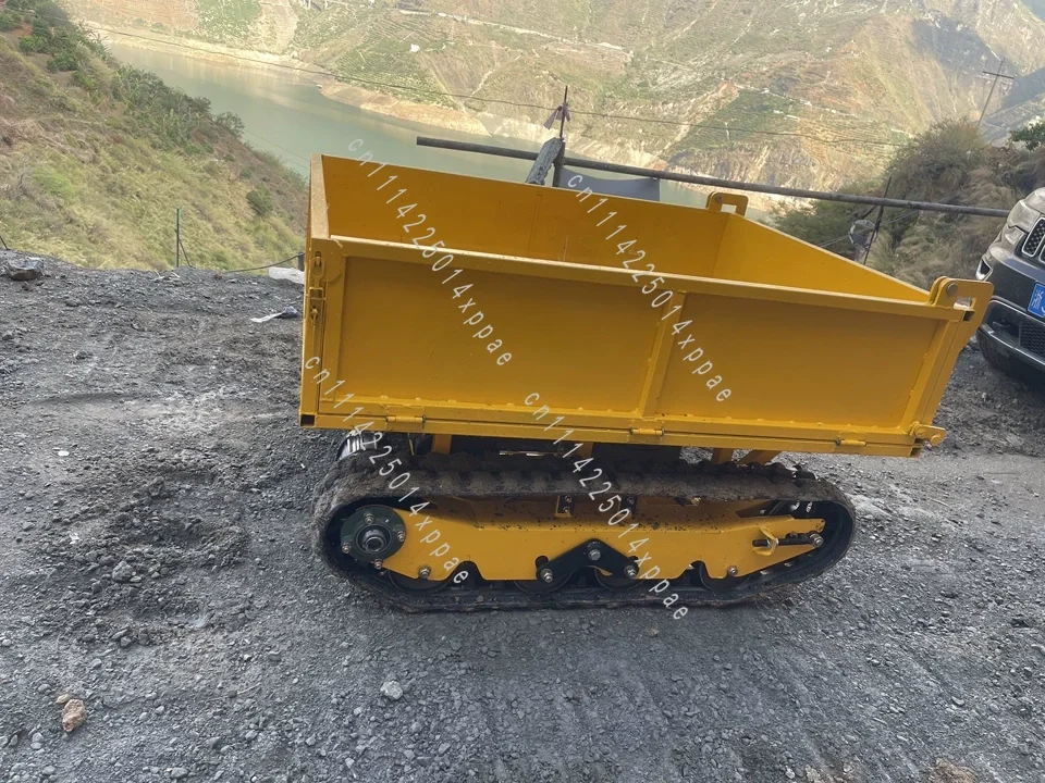 Agricultural All-Terrain Climbing King Undercarriage for Engineering Material Handling Mini Tracked Transporter Chassis